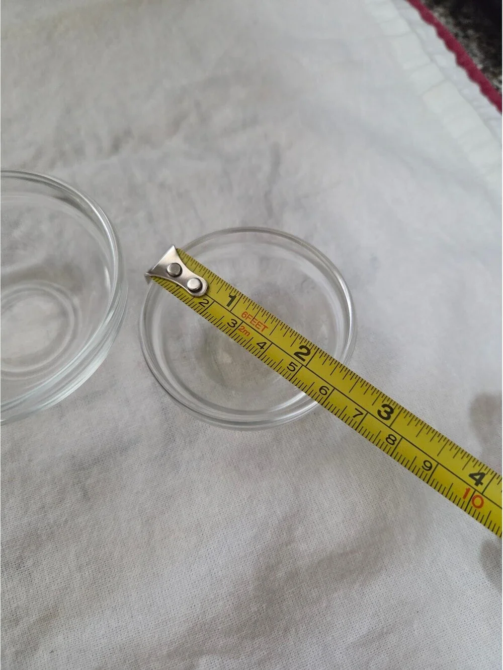 Clear tempered glass stackable prep and ingredient bowls
